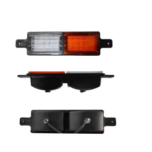 Truck LED Indicator Park Light Universal 30 LED Bullbar Front Side Marker Lamp White and Amber Parking Light