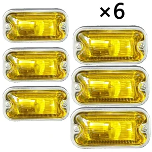 Truck Lorry Trailer Bus 12V 24V LED Side Marker Light Replacement Made of Steel for Hino Model JX 358 85x45mm