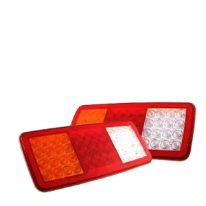 Truck Rear Taillights 24V LED Trailer Red and Yellow Taillights
