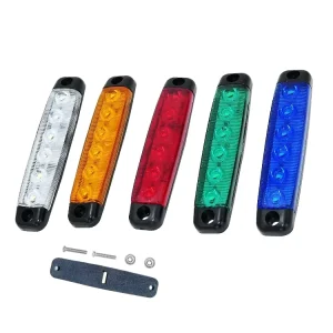 Truck Trailer Side Marker Indicators Clearance Light Car Brake Rear Highlight Tail Light 6LED 12V 24V Warning Signal Lamp