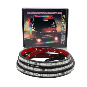 Truck Van Exterior DRL Running Lamp 200cm 150cm Dynamic Streamer Strobe Ambient Atmosphere 24V LED Strip Light Bar Decorative