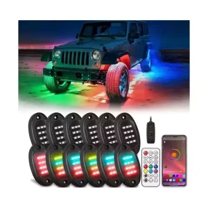Truck and Car Off Road Modification Lights Multi Mode Body Contour Kit with Remote Control Lighting Accessories