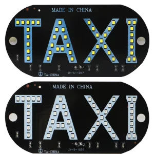 Tucson Versa City Car LED Taxi License Plate Lights High Power 1.5W 12V IP67 Protection Cigarette Lighter Switch