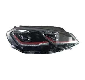 Tuning Headlights for VW Golf7.5 Upgrade GTI Car Accessories New Headlamp LED Modified White Red Light