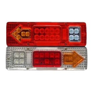 Turn Signal Lamp 19LED Tail Lights Car Assembly Running Stop Lights for Trailer Lorries Van Truck Arrow Reversing Lights 12V 24V