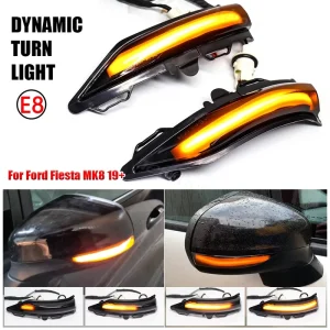 Turn Signal Lights Dynamic LED for Ford Fiesta ST MK8 Fiesta Mk8 Sequential Indicators Lamps RearView Bulbs
