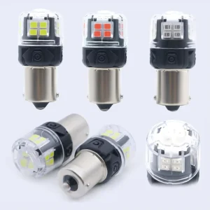 Turn Signals Lights 1156 Ba15s P21W Car DRL Turn Signals Lights Amber White Red Led Bulb