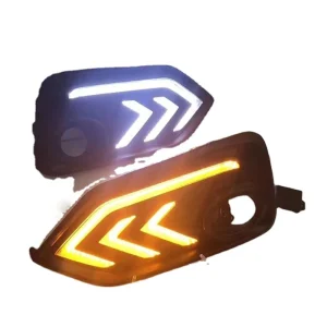Turn Yellow Signal Relay Car DRL Lamp Waterproof LED Daytime Running Light for Hyundai Solaris Accent Accessories