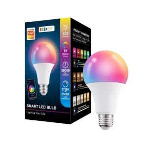 Tuya Smart Light Bulb App Control 2700K 6500K RGBCW CCT Smart Bulb Indoor Home 10W E26 E27 B22 A70 LED Smart Bulb