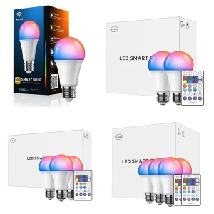Tuya Smart Light Bulb App Control 2700K 6500K RGBCW WiFi Bulb Google Home 12W E26 E27 B22 LED Tuya WiFi Smart Life Bulb