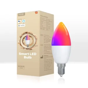 Tuya WiFi Smart LED Light Bulb Dimmable 16 Million RGB Colors GU10 E27 E14 Candle Lamp Remote Control Alexa Voice Control AC