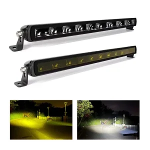 Two Color Auxiliary Lighting Side Glow High Power LED Light Bar Universal Extra Lighting Lamp Bar Fit for Jeep Truck Etc
