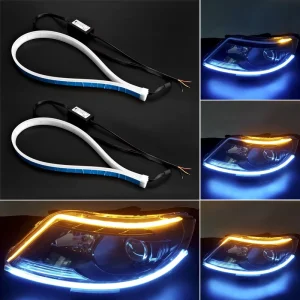 Two-Color Ultra-thin Daytime Running Light Strip Light Flexible LED Turn Signal Light