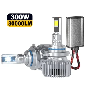 Two Copper Tube 300W 30000LM LED Car Bulb H7 H11 9005 9006 H1 Canbus H4 LED Headlights for Car