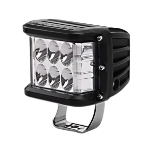 Two-color 72W Strobe Led Car Light Red and White Flashing Warning Fog Light Off-road Truck Four-wheel Drive Universal Work Light