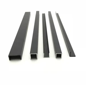 U Shape Aluminum Channel 6063 T5 Anodized U Aluminium Profile for Glass Railing Wall Trim LED Light Frame Cabinet Edge Cover
