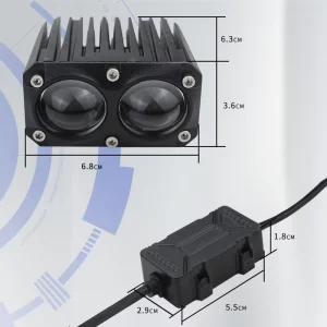 U29 90W Yellow and White Aluminum Motorcycle Lighting System Spot Lens Mini Grille Lamp Universal LED Auto Parts
