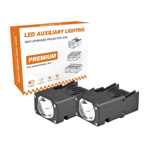 U49 40w 4000lm LED Fog Light Car Accessories Bi LED Laser Projector Headlights Auxiliary Lighting LED Grid Lamp