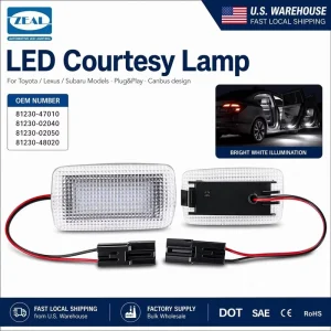 US Stock for Toyota Camry Prius Avalon Venza Sequoia Tundra 4Runner Error Free 6000K White LED Courtesy Door Lamp