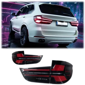 US Version Waterproof 12V LED Tail Light Assembly for BMW X5 F15 Sequential Turn Signal Rear Taillight Plug
