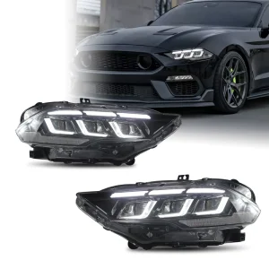 USA Stock LED Headlights for Ford Mustang S550 Facelift Clear Reflector Start up Sequential Turn DRL