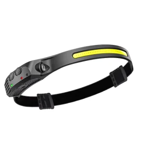 USB Rechargeable Headlamp Super Bright Wide Beam Headlight COB LED With Motion Sensor For Adults Camping Accessories Gear