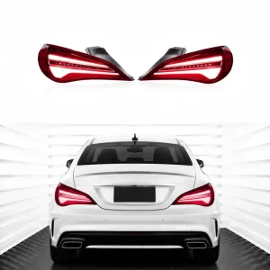 Ultra-Bright 6000K Sequential LED Tail Light for Mercedes Benz CLA W117 C117 Plug and Play Smart Warning Flash