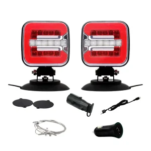 Ultra Bright LED Brake Tail Light Combo Tail Rear Position Brake Turn Reverse Number Plate Light Wireless Taillight