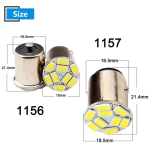 Ultra-Bright Multi-Color LED Bulb 1156 1157 Car Tail Brake Turn Signal Light Motorcycle Lamp White Yellow Blue CE RoHS Factory