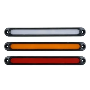 Ultra Long COB LED Side Marker Light Full Strip White Amber Red 12V 24V Truck Trailer Van Lorry Bus Waterproofv