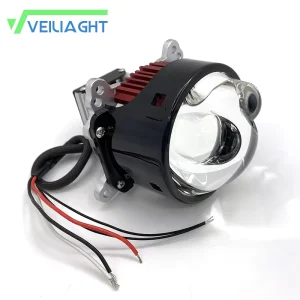 Ultra Performance 3″ Bi LED Projector Lens Low High Beam Modified 3 inch Headlight for Most Cars Vehicles DL70C