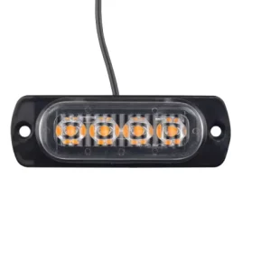 Ultra Slim 4 LED Side Marker Lights Universal Interior Plastic Tail Light for 12V 24V Auto Trucks