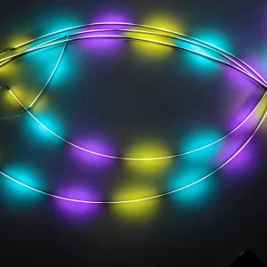 Ultra Thin 12V Car Interior RGB LED Lights with APP Control and Ambient Lighting