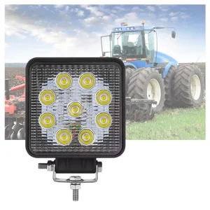 Ultra Thin 27W Aluminum LED Work Light for Cars Trucks 12V Heavy Duty Exterior Lighting for Engineering Vehicles CE RoHS 34mm