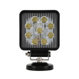 Ultra Thin 27W Aluminum LED Work Light for Cars Trucks 12V Heavy Duty Exterior Lighting for Engineering Vehicles CE RoHS 34mm