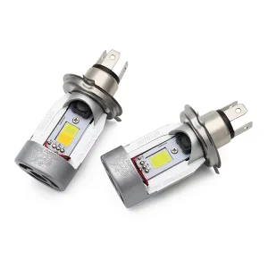 Ultra bright Motorcycle Headlight Bulb with White and Yellow Dual-color Lighting H4 LED Motorcycle Lighting System