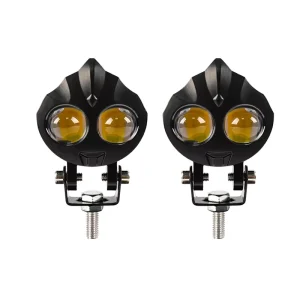 Ultraman Spotlight Dual Color LED Lighting System for Motorcycles High Low Beam Waterproof Off Road Vehicle Modification