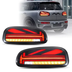 Union Jack LED Tail Lights for Mini F54 Clubman Retrofit Animation Sequential Stop Rear Lamps
