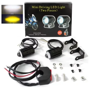 Universal 12 85V LED Headlight Front Lens Modification Wiring for Motorcycle Lighting Systems