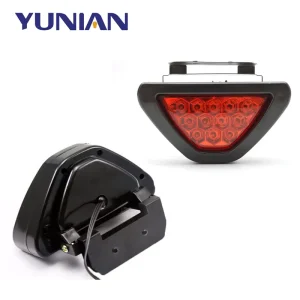 Universal 12 LED Brake Lights Rear Tail Stop Fog Triangular Brake Light Stop Safety Lamp Car LED Strobe Lights