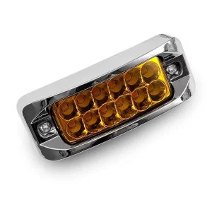 Universal 12V-24V 4inch 12LEDs LED Side Marker Strobe Light for Cars and Trucks for Trailers and Vehicles