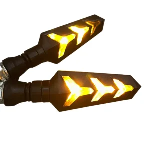 Universal 12V Fishbone Led Signal Turning Light Sequential Water Flow Indicator Light Motorcycle Lights Turning Signals