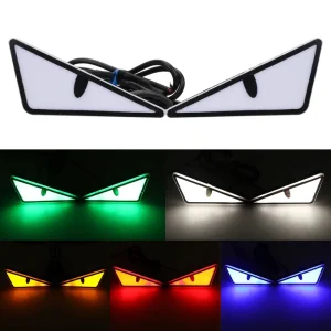 Universal 12V LED Motorcycle Lighting Systems Triangle Devil Eagle Eye Lights for Car Accesorios Para Moto Motorcycle