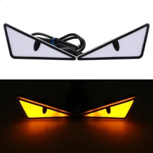 Universal 12V Led Motorcycle Lighting Systems Triangle Devil Eagle Eyes Light for Car Accesorios Para Moto Motorcycle Bright
