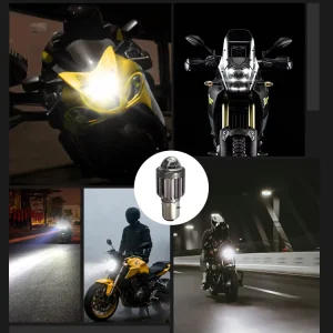 Universal 12V Motorcycle LED Headlamp Bulb P15D BA20D Super Bright LED Spot Light for Scooter Motorbike