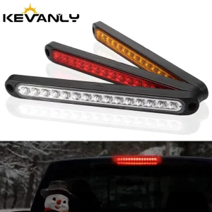 Universal 15LED Car Light Bar 12V to 24V for Car Truck SUV RV Brake Light Rear Light Signal Side Marker Turn Signal Warning Lamp