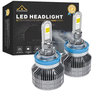 Universal 200W LED Headlights for Car with Aluminum Body Fan Cooling 6500K Color Temperature IP68 Waterproof High Low Beam