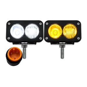 Universal 20W 1000LM 3Inch Grille Mounted 2 Lens Auxiliary Driving Lamp LED Work Light for Motorcycle E Bike Off Road