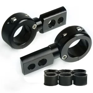 Universal 22mm 25mm 28mm Lamp Mount Motorcycle Spotlight Fog Lamp Brackets Head Light Lamp Holder Adjustable Fork Mount Clamp