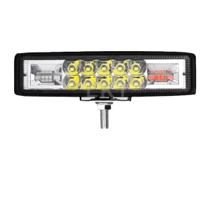 Universal 24V 48W Dual Color LED Work Light Bar Amber Red Blue Combo Beam Driving Light Auto Exterior Lighting